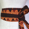 Msichana:Reversible Wrap Belt - chocolate,Bogolan