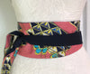 Msichana:Reversible Wrap Belt - navy solid,Pink