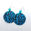 Msichana:Coming Full Circle earrings,Blue leaves