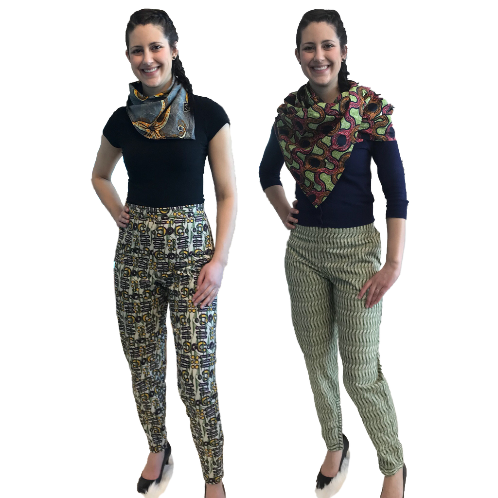 Double sided pants, reversible, 2 in 1 , capsule wardrobe , transitional piece. Ethical luxury