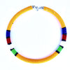 Msichana:Bead pipe necklace,Yellow